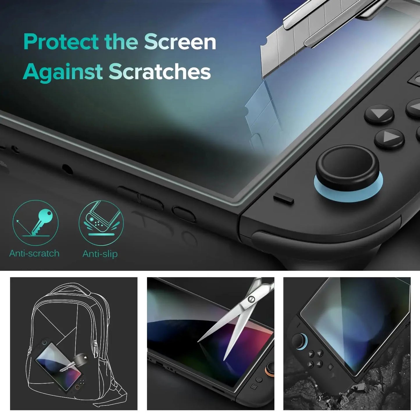 1/2/3Pcs Screen Protector Tempered Glass for Switch 2 Transparent HD Clear Anti-Scratch Screen Protector Accessories