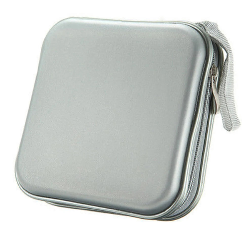40 Capacity Compression CD Package Portable CD DVD Case EVA Storage Bag with Zipper for Home Office Car CD Box Accessories