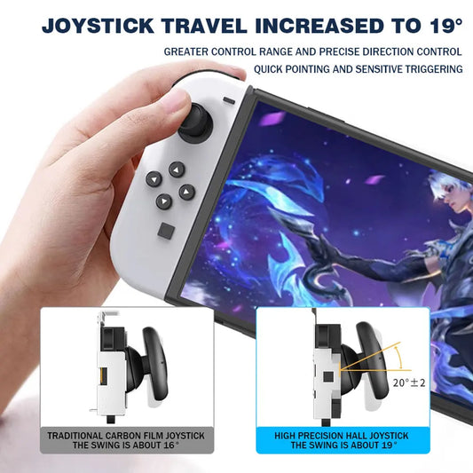 2pcs Replacement Hall Effect Joystick for JoyCon Replacement No Drifting Electromagnetic Hall Stick for Swicth OLED Lite Repair