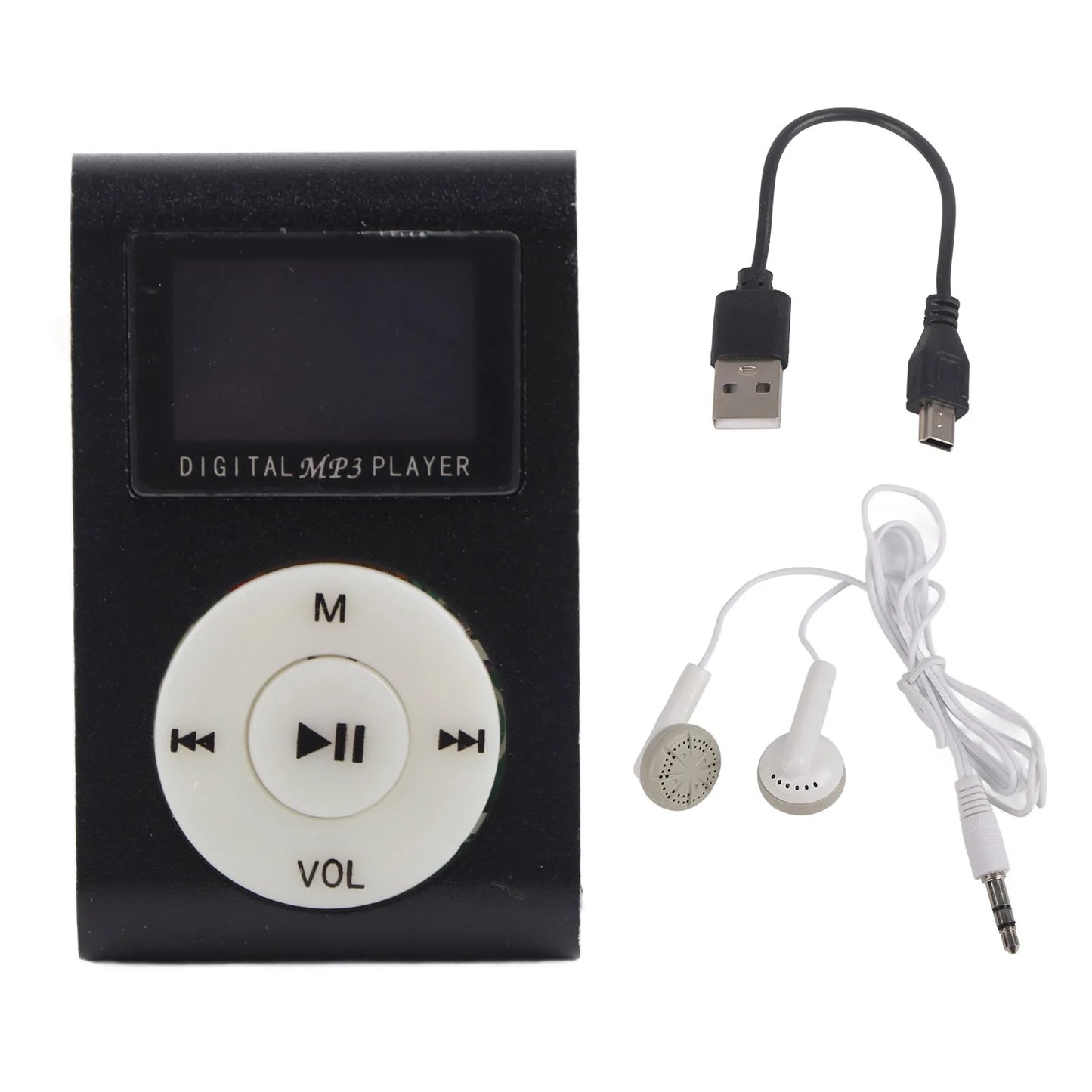 Back Clip MP3 Portable Music Player Portable Mini MP3 Music Player Sports BackClip LCD Screen MP3 Support Memory Card Sports MP3