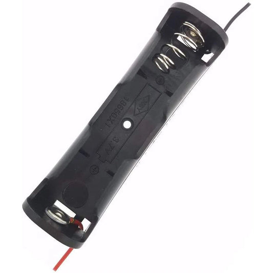 10Pcs 18650 Battery Holder Power Bank Plastic Battery Storage Box Case With Lead Wire 150mm Hold 1X 18650 Battery
