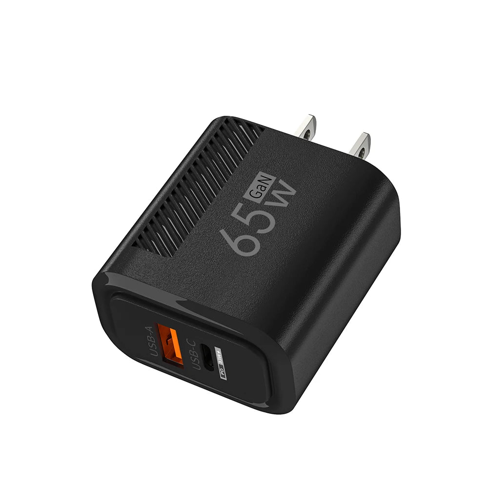 65W USB-C Charger GaN Fast Charging PD Type C Cable Mobile Phone Adapter For iPhone 16 Xiaomi Samsung Xiaomi QC 3.0 Wall Charger