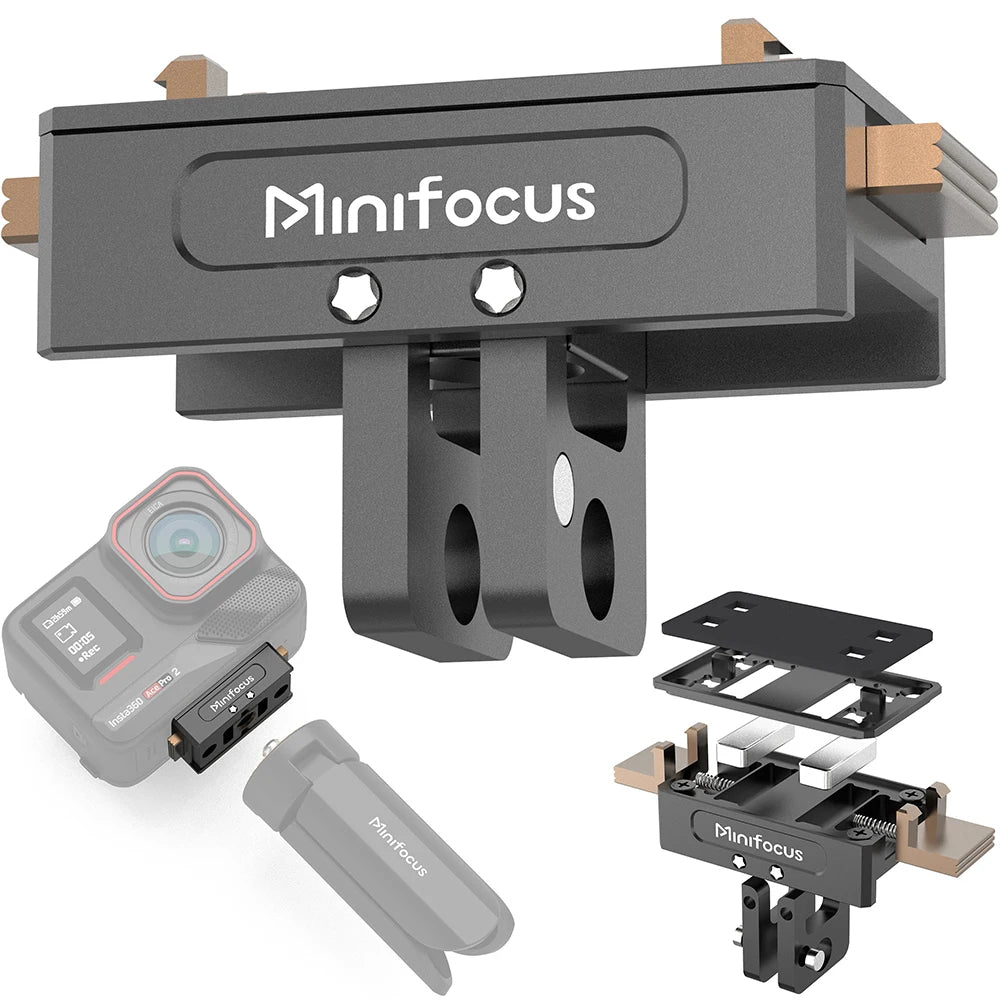 Minifocus Magnetic Adapter Mount For Insta360 X5 X4 Ace Pro 2 Action Camera Quick Release Mount Extension Base Support Accessory