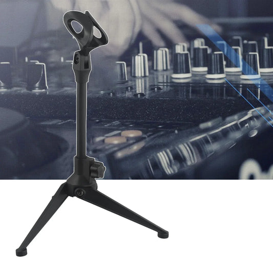 Microphone Stands Desktop Tripods Mini Portable Table Stand Adjustable Mic Stand Mic Clip Holder Bracket Lightweight Brackets