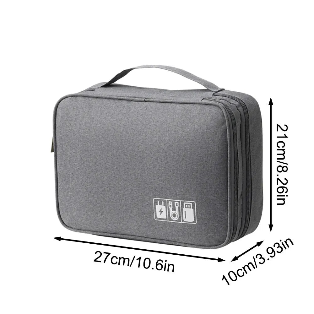 Multifunctional Digital Bag Data Cable Headphones Hard Drive Power Supply Digital Handbag Electronic Accessory Storage Bag