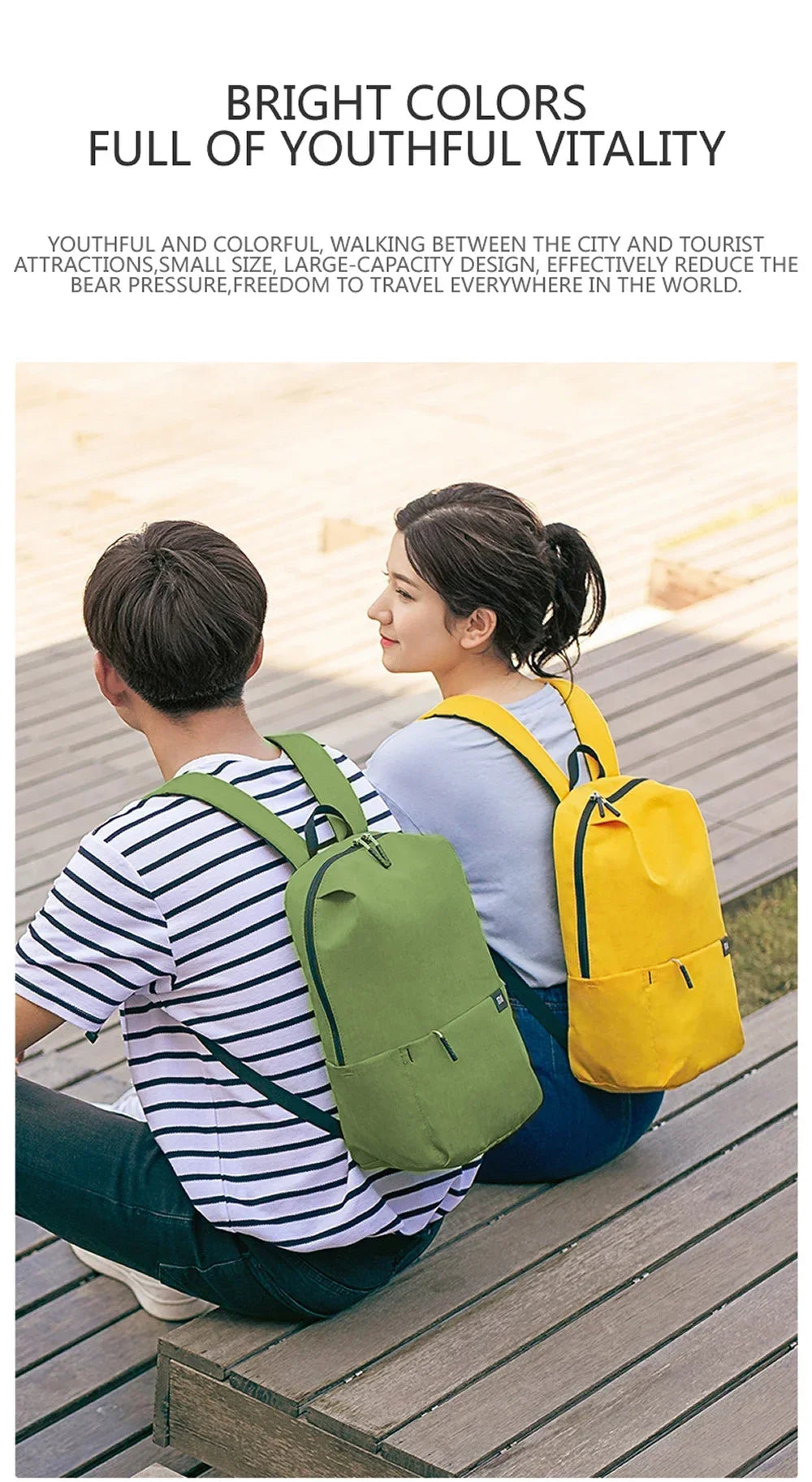Original Xiaomi Mi Small Backpack City Leisure Travel Sports Bag 10L Waterproof Bag Unisex Multicolor Combination Smart Bag