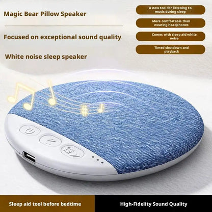 Under Pillow Mini Speaker 5.4 Hifi Stereo Sound Machine White Noise With 30/60/90 Min Timer For Bedroom Sleep
