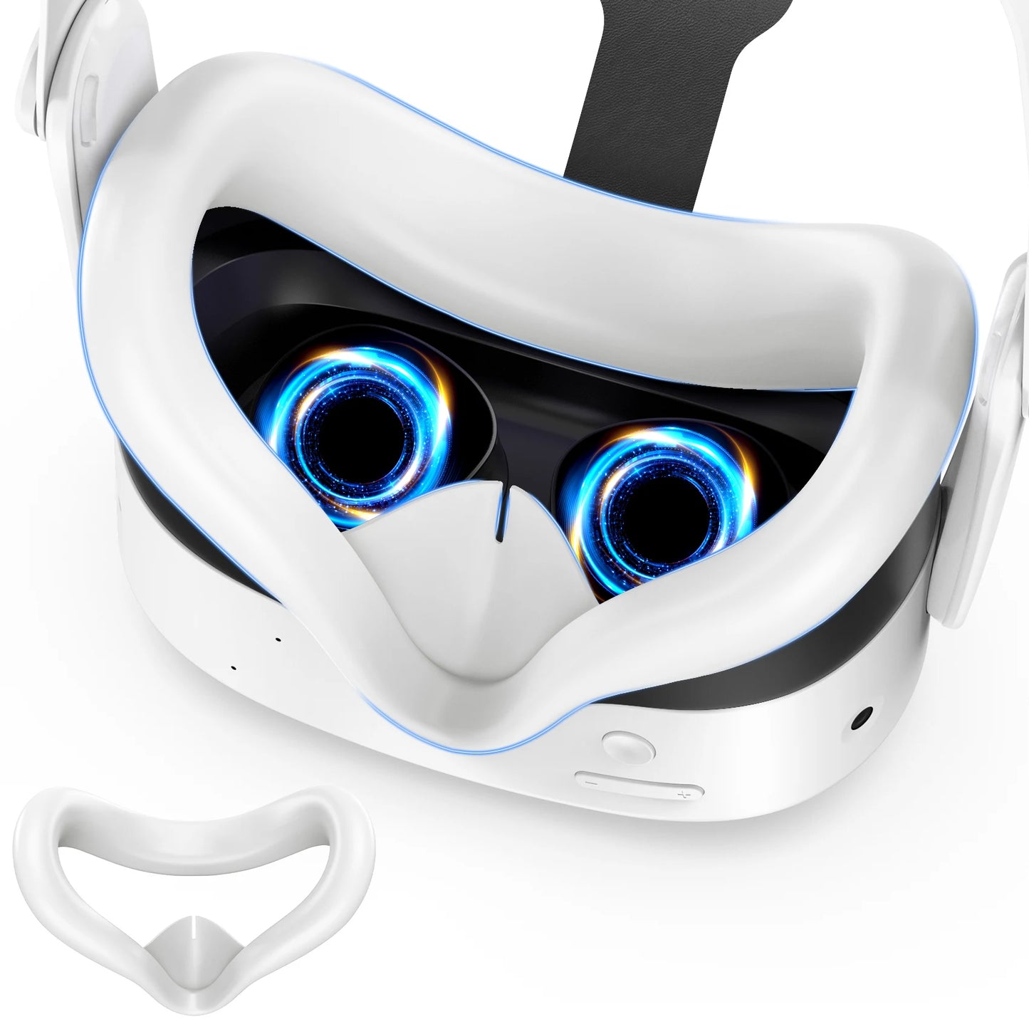For Meta Quest 2/Oculus Quest 3/Quest 3S Case Replacement Face Pad Silicone Eye Cover Anti-sweat Cover VR Glasses Accessories