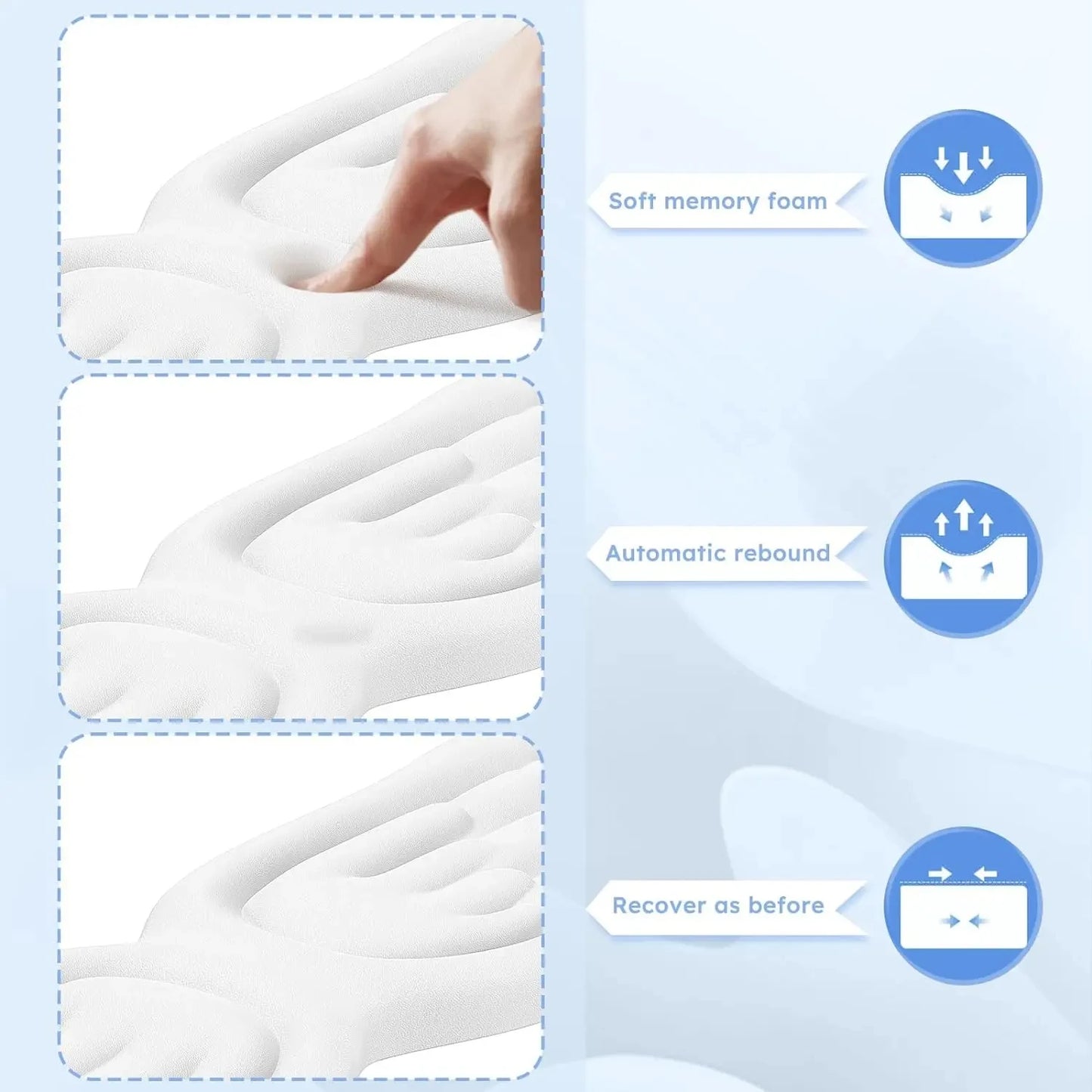 Angel Wings Shaped Keyboard Mouse Wrist Rest Wing Memory Foam Anti-slip Silicone Ergonomic Wrist Guard Table Mat Mouse Pad Set