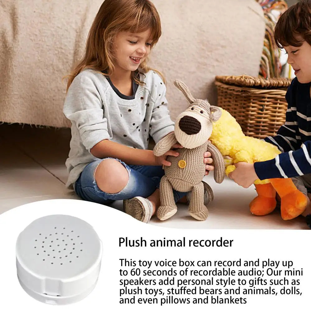 60 Seconds Stuffed Bear Voice Box Recordable Sound Module Baby Plush Toy Voice Recorder Device DIYCustom Voice Message Recorder
