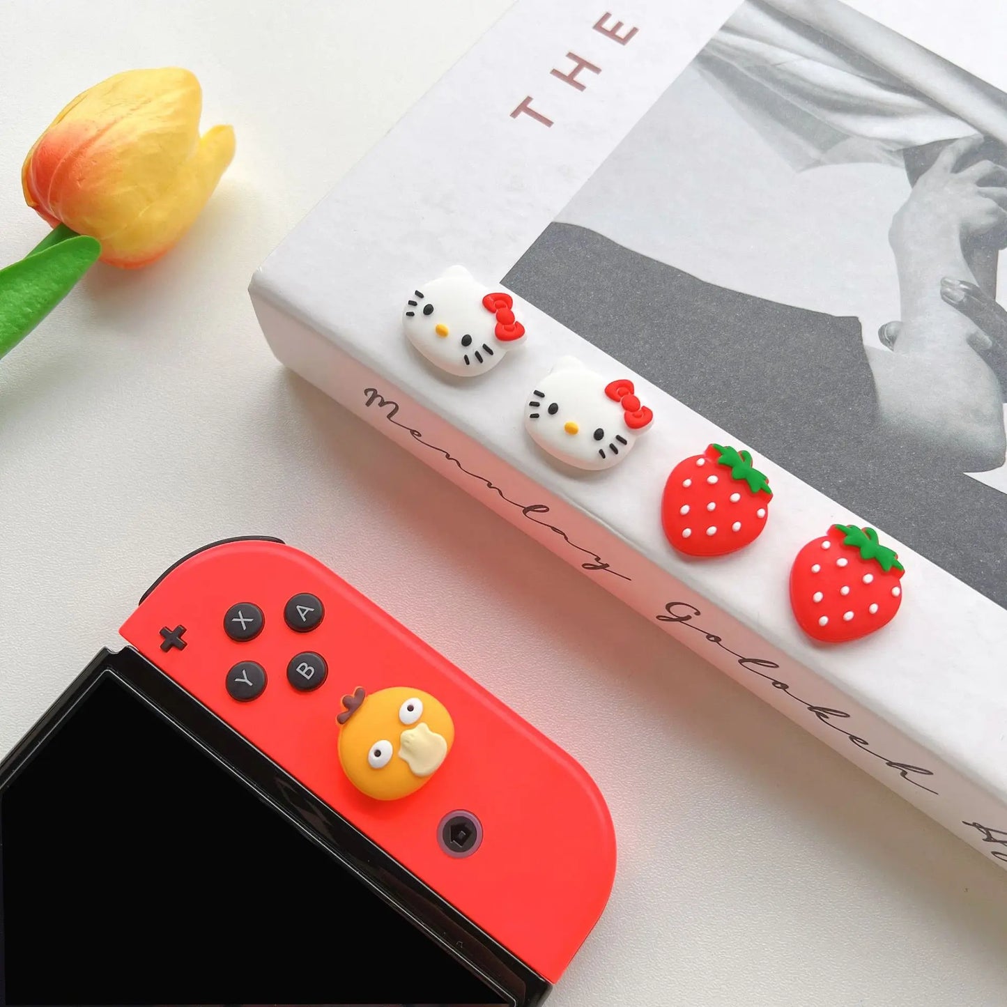 Sanrio For Nintendo Switch Silicone Rocker Cover NS Lite Cartoon Rocker Cap Cover Oled Rocker Cap Protection