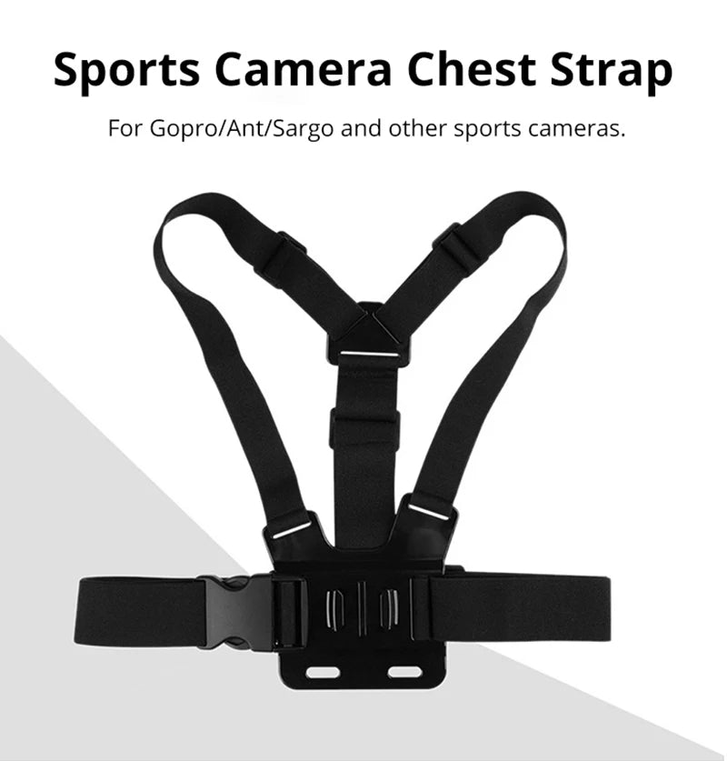 Chest Strap Mount Belt for Gopro Hero 9 8 7 6 5 4 Insta360 R X2 DJI OSMO Action Camera Harness for Go Pro SJCAM EKEN Accessories