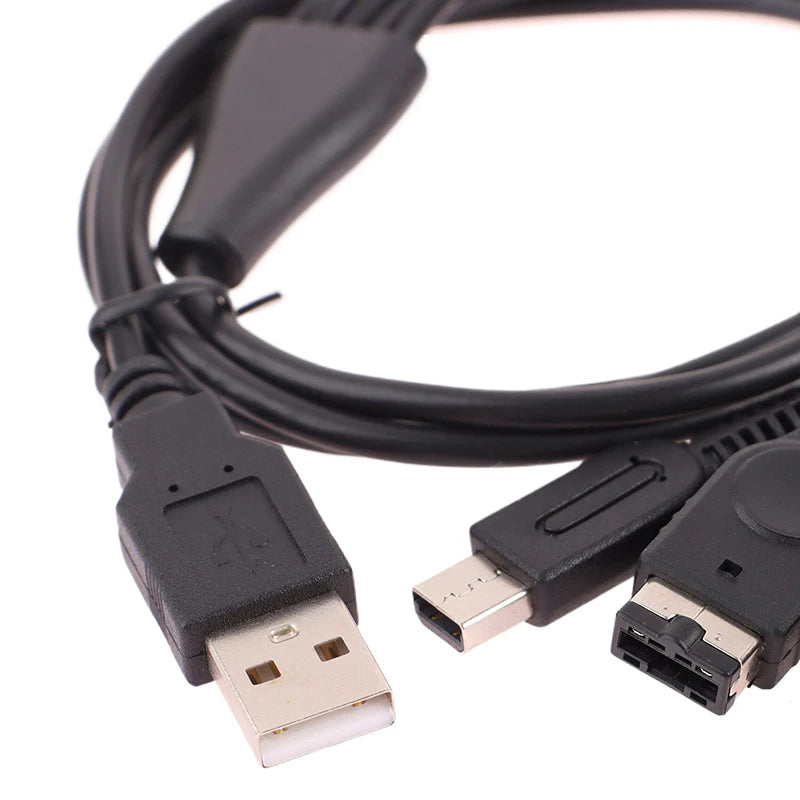 1.2M Cable Fast Charging Cable 5 In 1 USB Game Charger Cord Wire For New 3DS XL NDS Lite NDSI LL Wi I U GBA PSP