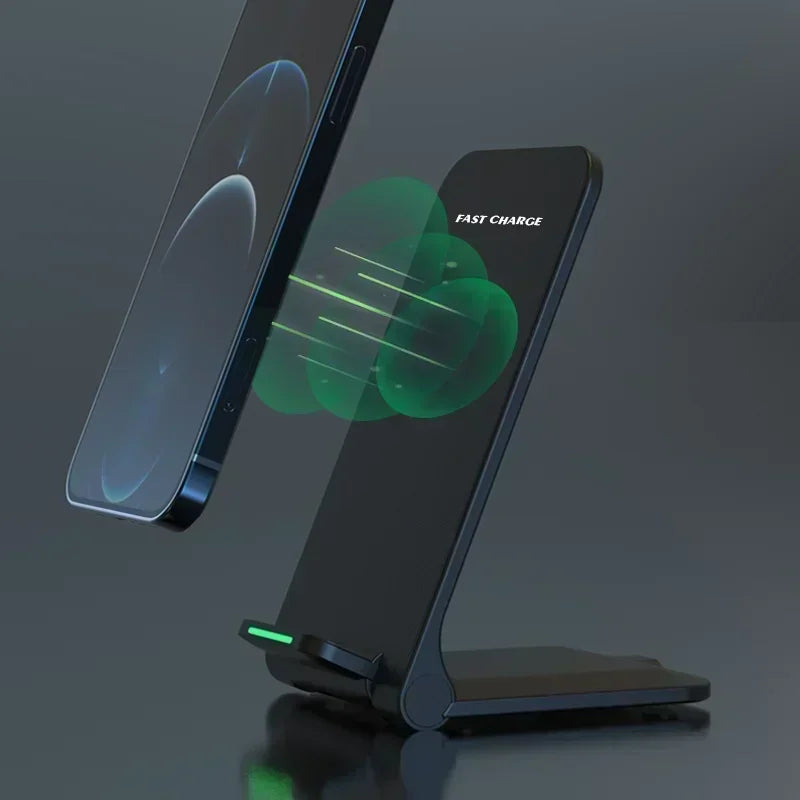 Wireless Charger Station Earphone Phone Fast Charging Charger Holder For iPhone 17 16 15 14 13 Pro Max Samsung S24 S23 Xiaomi