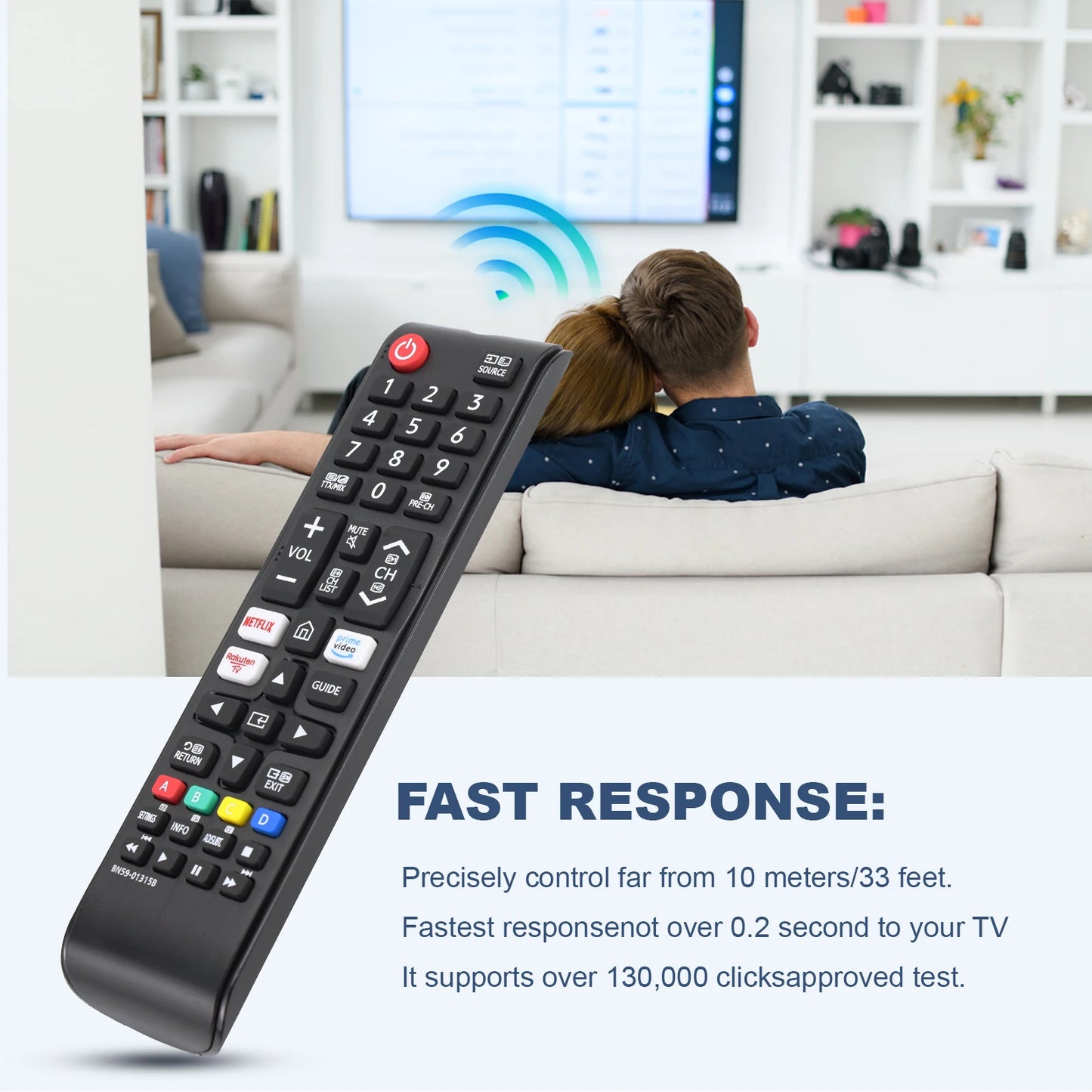 BN59 01315B For Samsung Remote Control Compatible with UE43RU7100 UE49RU7100 UE50RU7100 UE55RU7100 UE75RU7100 UE43RU7105 UE43RU7