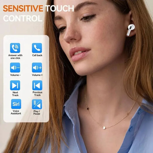 TWS Pro 5 Wireless Bluetooth Earphones Headphones ANC Noise Reduction Earbuds HiFi Sound Low Latency for IPhone Android