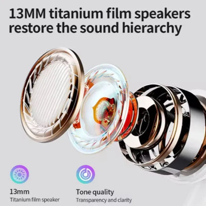A2-Wireless Bluetooth Headphones with Ultra Long Battery Life, Comes with Charging Case and Includes Microphone