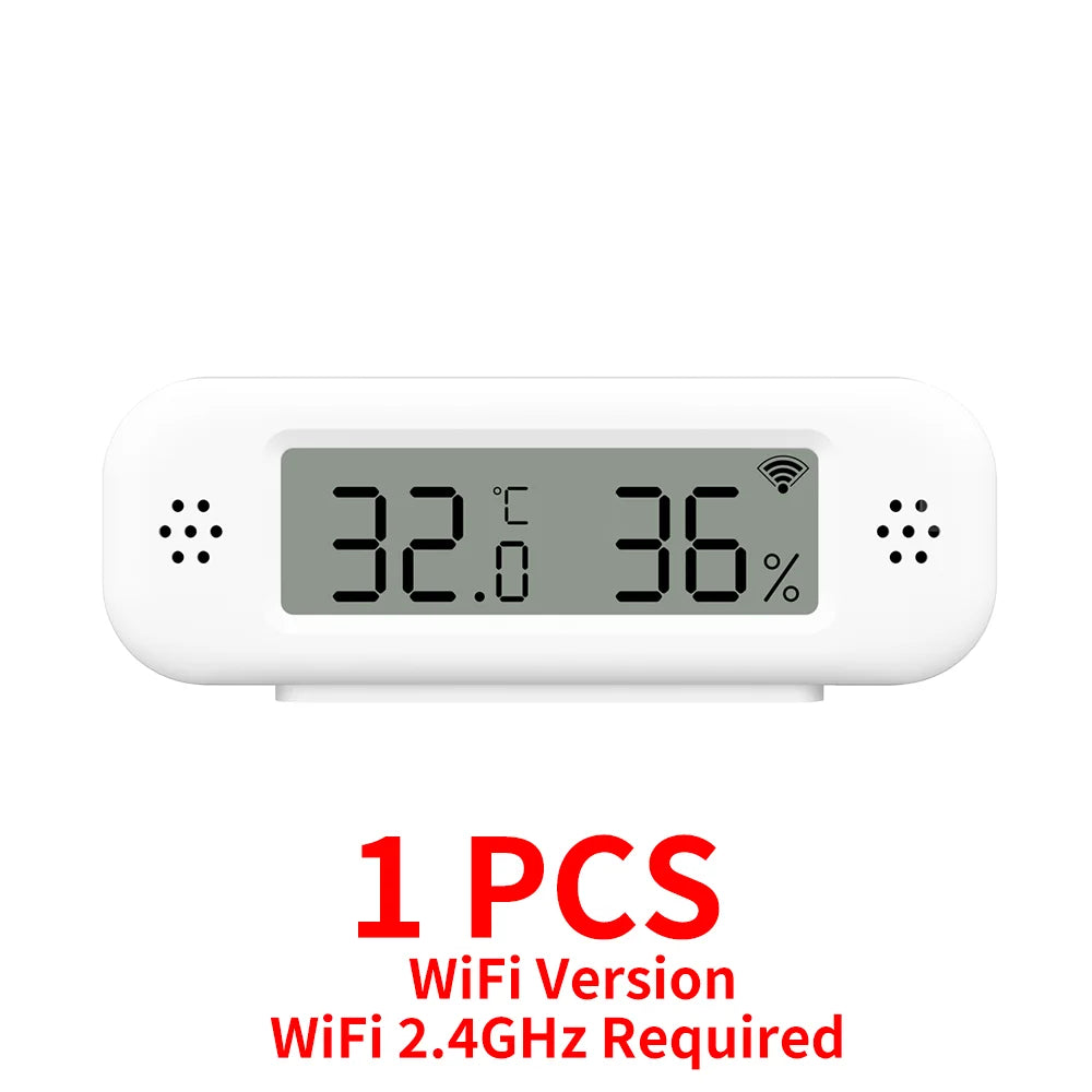 Tuya WiFi Zigbee 3.0 Temperature Humidity Sensor Hygrometer Thermometer App Remote Monitor Work With Yandex Alexa SmartLife