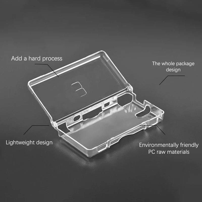 Transparent Game Case Cover NDSL Protective Case Replacement Case Screen Lens For DS Lite