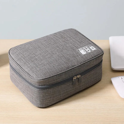 Multi-functional Large Capacity Waterproof Digital Electronic Organizer USB Data Line Charger Headphone Wire Travel Storage Bag