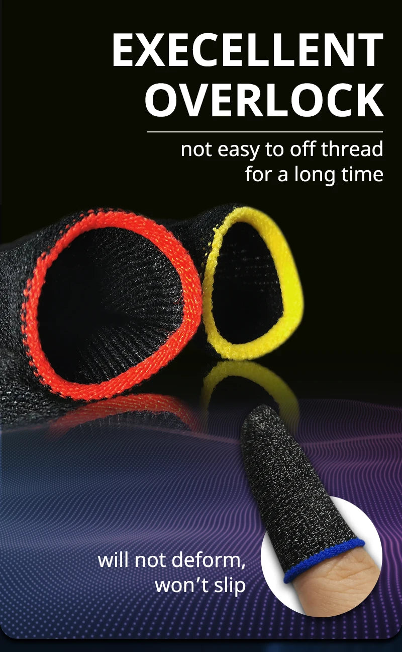 20/40PCS Fingertips Sweat-Proof Breathable Game Finger Sleeve Finger Cots Cover Mobile Touch Glove for PUBG Phone Tablet Games