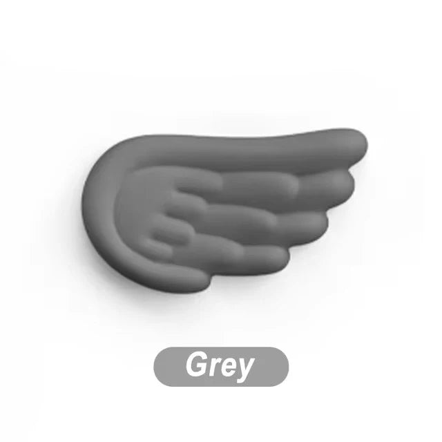 Angel Wings Shaped Keyboard Mouse Wrist Rest Wing Memory Foam Anti-slip Silicone Ergonomic Wrist Guard Table Mat Mouse Pad Set