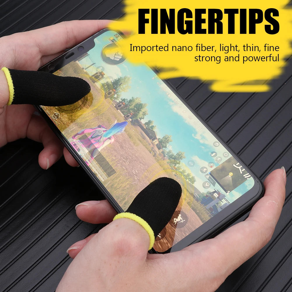 20/40PCS Fingertips Sweat-Proof Breathable Game Finger Sleeve Finger Cots Cover Mobile Touch Glove for PUBG Phone Tablet Games