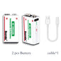 Type-C Rechargeable 9V Lithium ion  Battery 21800mWh High Capacity for Guitar Microphone Smoke Detector Pedal with Cable