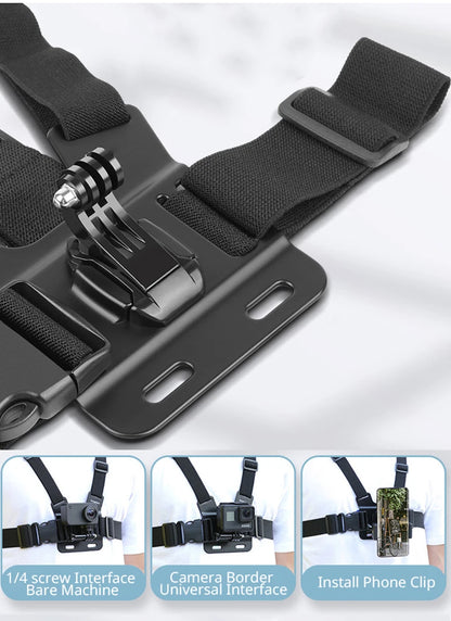 Chest Strap Mount Belt for Gopro Hero 9 8 7 6 5 4 Insta360 R X2 DJI OSMO Action Camera Harness for Go Pro SJCAM EKEN Accessories