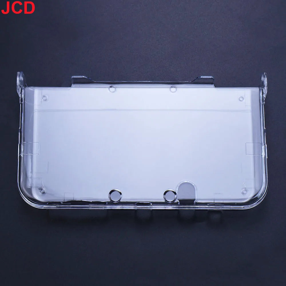 JCD Plastic Clear Crystal Shell Skin Case Cover For 3DS 3DS XL LL New 3DS New 3DS XL/LL Game Console With Screen Protective Film