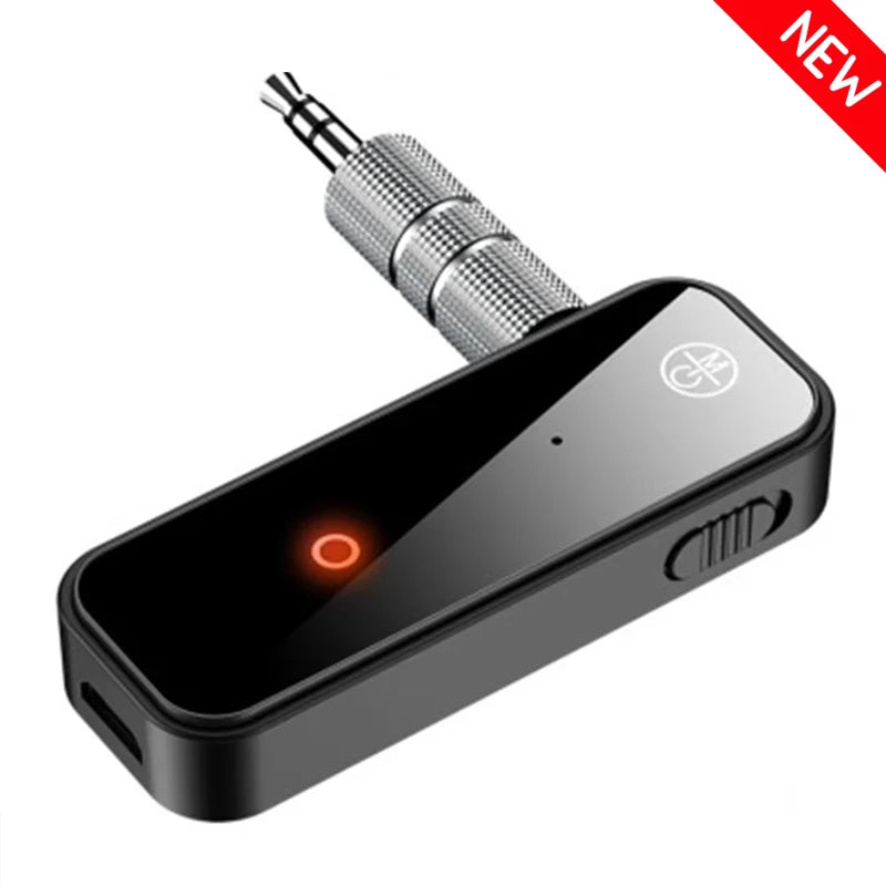New Upgrades C28 2 IN 1 Bluetooth 5.3 Audio Receiver Transmitter 3.5MM AUX Stereo Music Wireless Adapter With Mic For Car TV PC