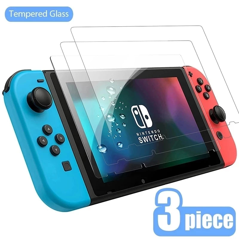 1/2/3PCS Tempered Glass for Nintendo Switch OLED 3 Pieces Screen Protector Film for Nintendo Switch Switch Lite Protective Glass