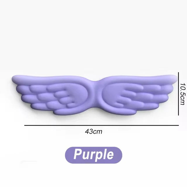 Angel Wings Shaped Keyboard Mouse Wrist Rest Wing Memory Foam Anti-slip Silicone Ergonomic Wrist Guard Table Mat Mouse Pad Set