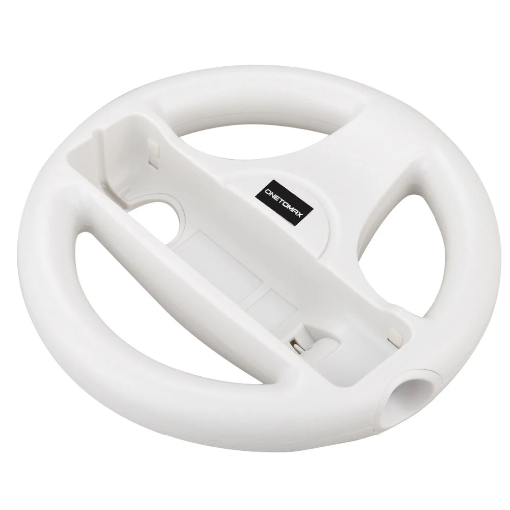 Steering Wheel For Nintendo Wii Remote Controller Mario Kart Racing Games Black White Racing Wheel Plastic Innovative Exciting