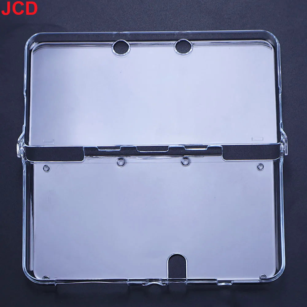 JCD Plastic Clear Crystal Shell Skin Case Cover For 3DS 3DS XL LL New 3DS New 3DS XL/LL Game Console With Screen Protective Film