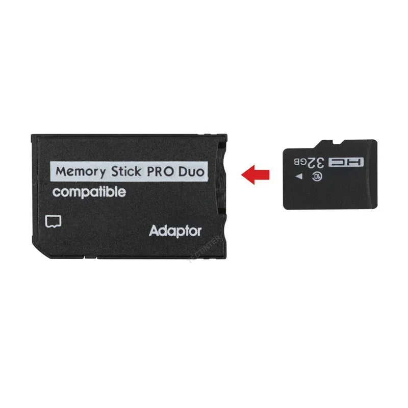 For PSP SD Card Converter TF to MS Memory Stick Pro Duo Adapter Card Reader For Sony PSP1000 2000 3000 Gaming Accessories