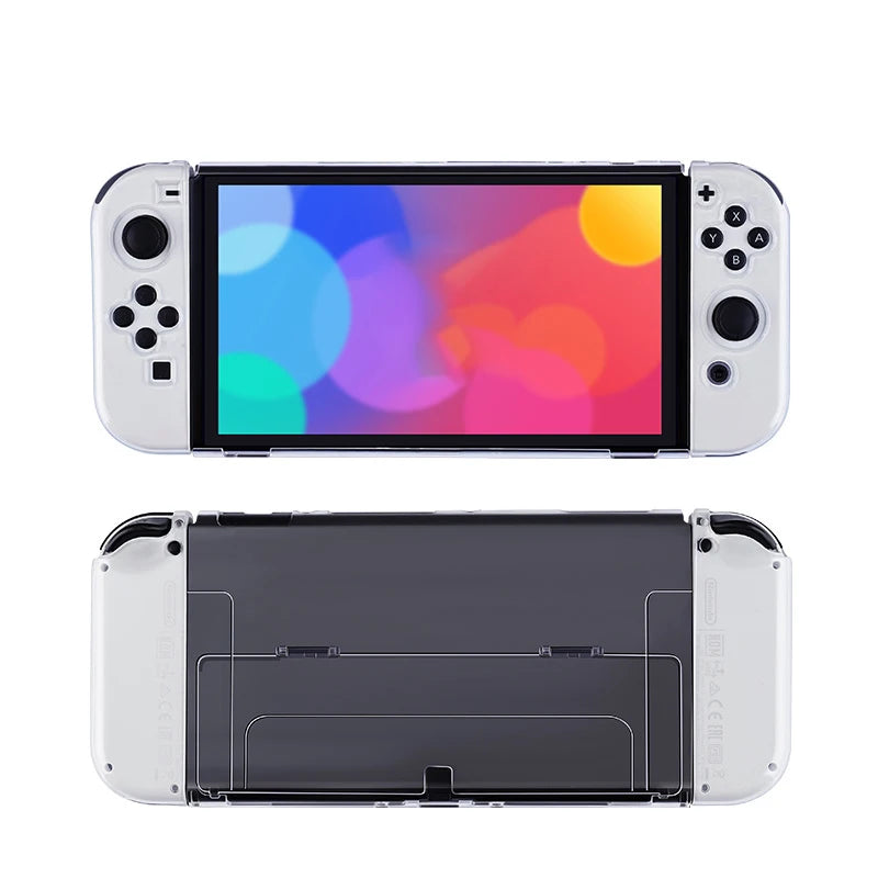 Protective Case Compatible with Switch ns/Nintendo Switch OLED Console and Joy-Cons, Switch can be Inserted in Dock with Shell