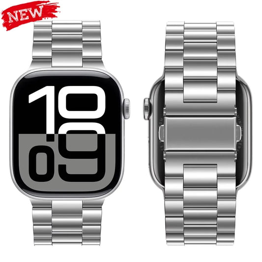 Stainless Steel Strap for Apple Watch Ultra 3/2 Band 46mm 49mm 40mm 44mm 42mm 41mm 45mm Bracelet IWatch Series 11 10 9 8 7 SE 6