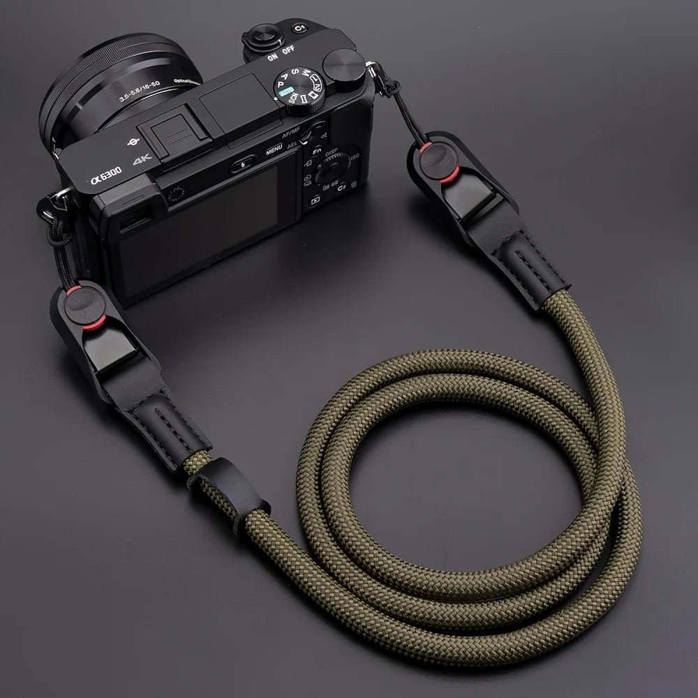 Quick-Release Adjustable Camera Strap Durable Polyamide Climbing Rope for DSLR Mirrorless Cameras For Nikon Canon Sony Fuji
