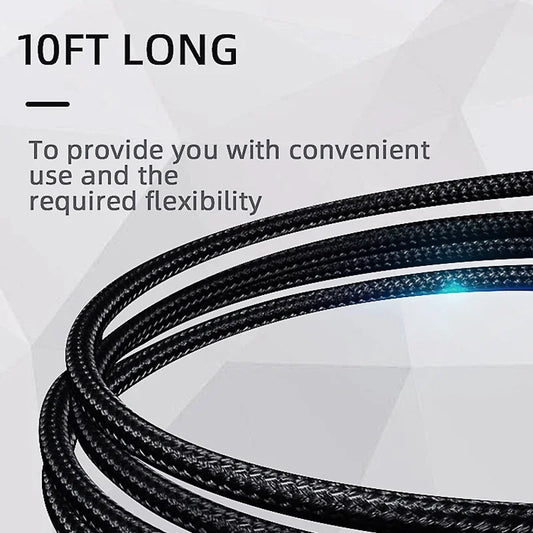 DATA FROG 1m/2m/3m Charging Cable for PS5/Xbox Series S X Controller USB Type C Power Cord for PS5 Gamepad Accessories