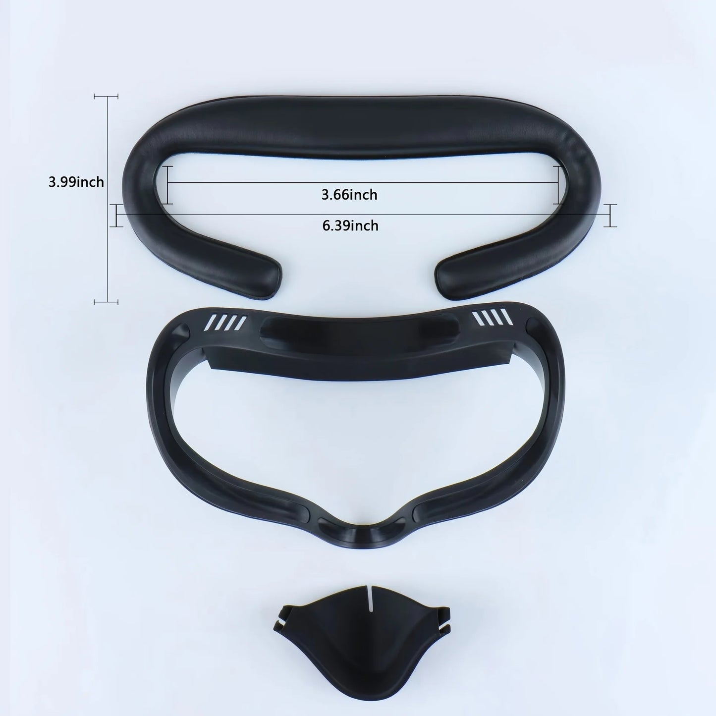 HUADAI design Face Cushion Pad Compatible with Quest 2/Quest 3/Quest 3S Accessories , with Glasses Spacer Air-Circulation Design