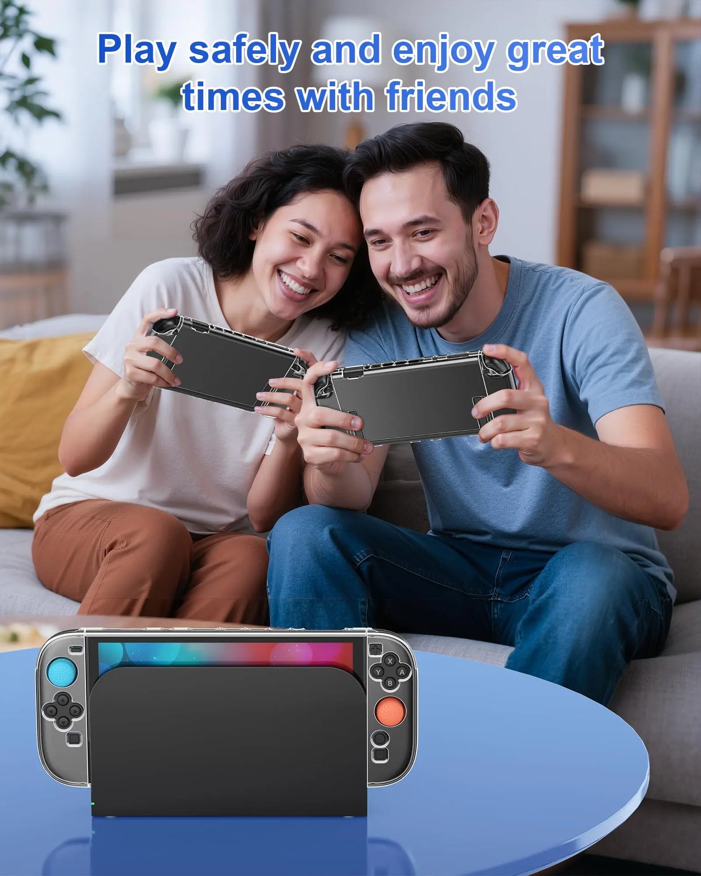 Transparent Clear Case for Nintendo Switch 2 Console Joypad Split Protective Cover Skin Protector for Switch 2 Accessories