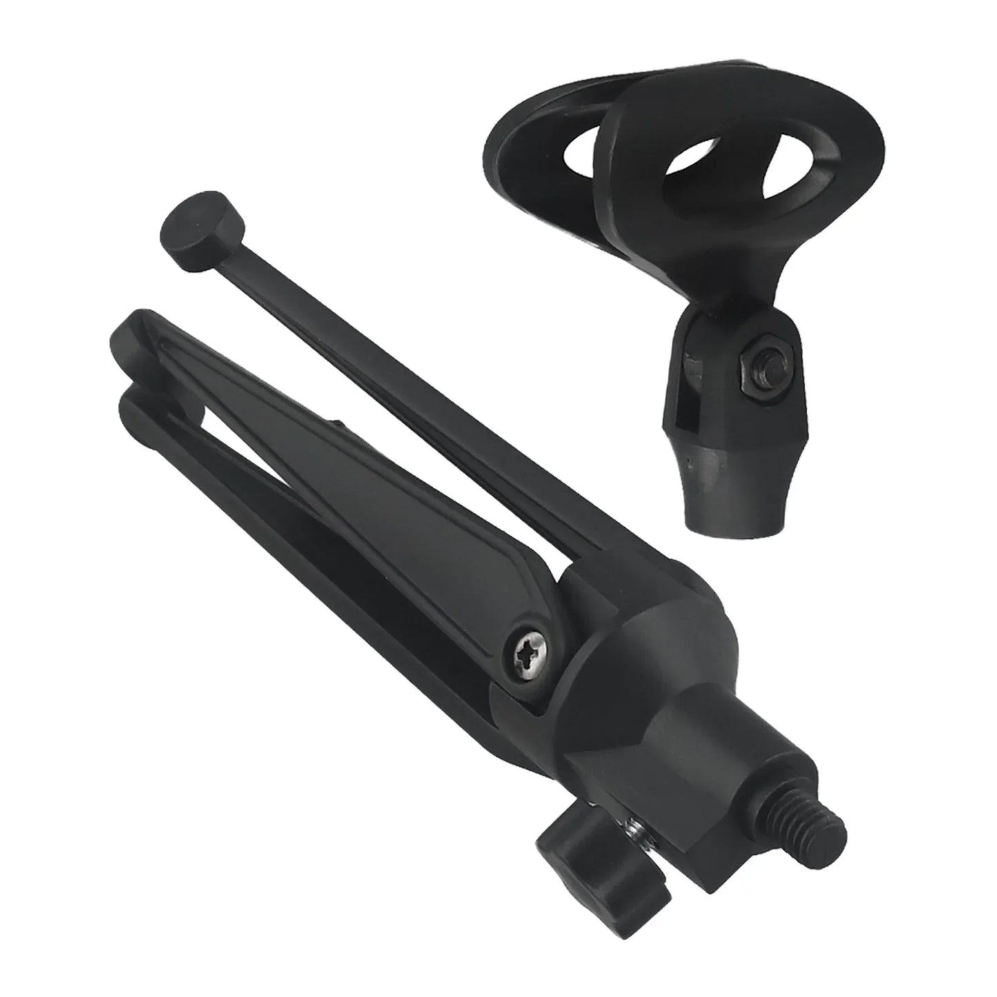 Microphone Stands Desktop Tripods Mini Portable Table Stand Adjustable Mic Stand Mic Clip Holder Bracket Lightweight Brackets
