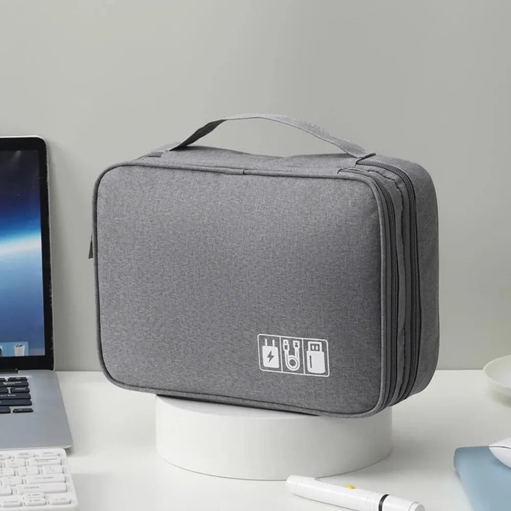 Multifunctional Digital Bag Data Cable Headphones Hard Drive Power Supply Digital Handbag Electronic Accessory Storage Bag