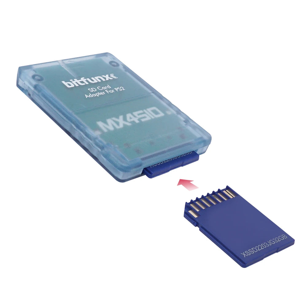 Bitfunx MX4SIO SIO2SD SD/TF Card Adapter Game Reader for PS2 Playstation2 Game Console