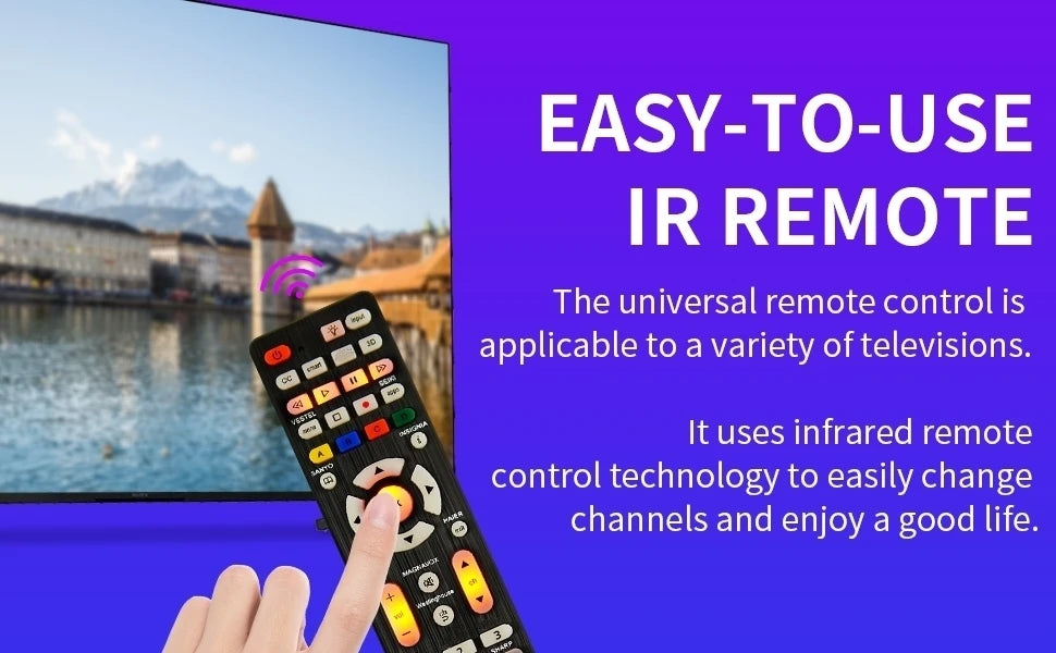 Universal RC-G008 Replcement Remote Control for  All models and brands TV with Light in the night