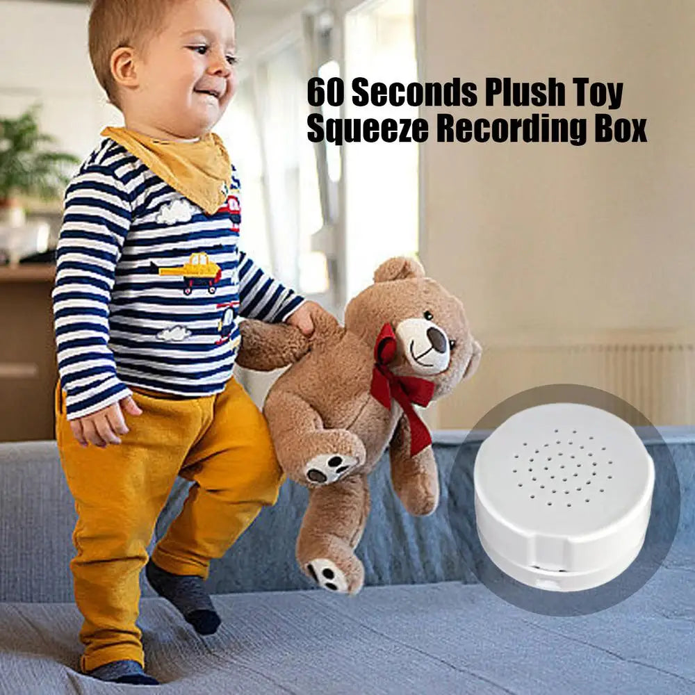 60 Seconds Stuffed Bear Voice Box Recordable Sound Module Baby Plush Toy Voice Recorder Device DIYCustom Voice Message Recorder