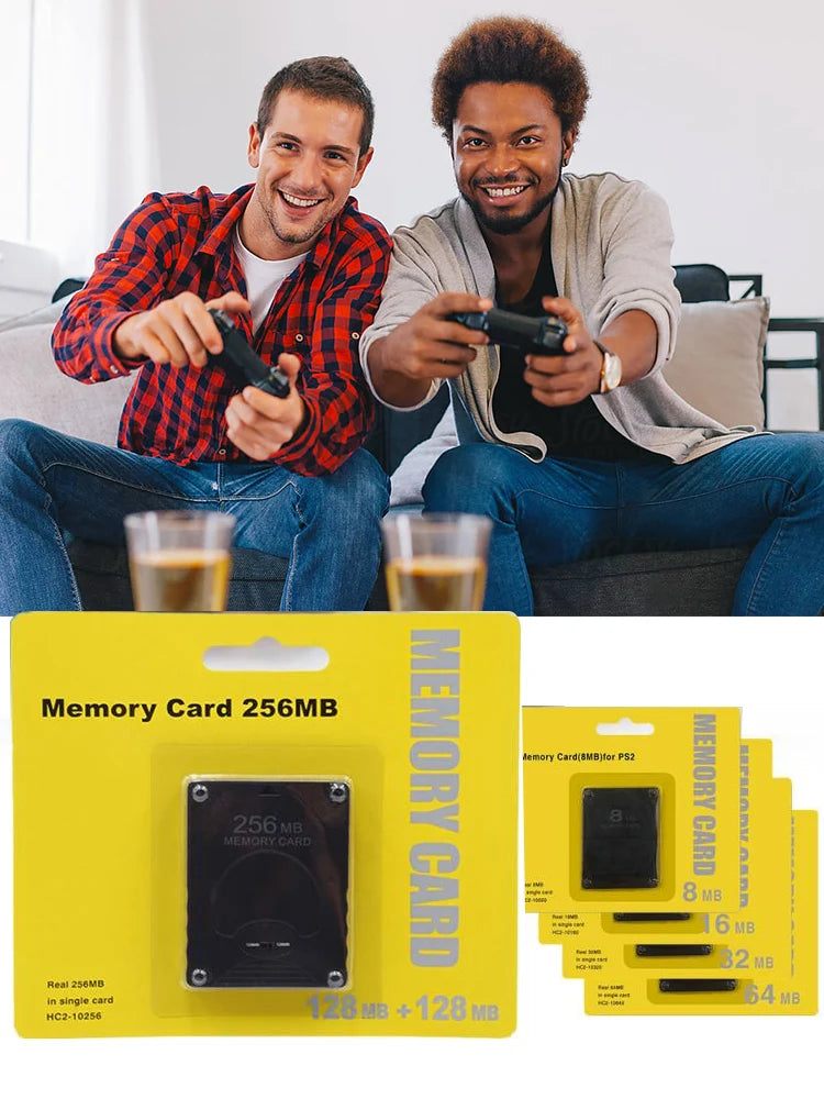 Premium 64 128 256 MB Memory Card Expansion Suitable for Micro SD for Sony Playstation for PS2