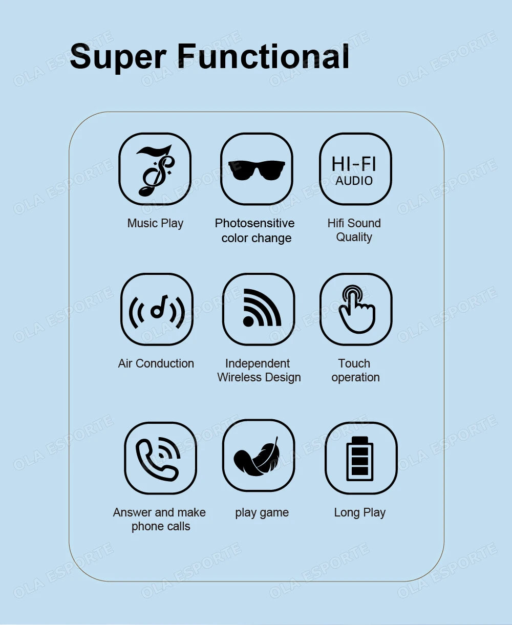 2025 Photosensitive Color Change Smart Glasses Bluetooth Voice Calls Control Music UV Polarized Sunglasses Headphone Glasses Man