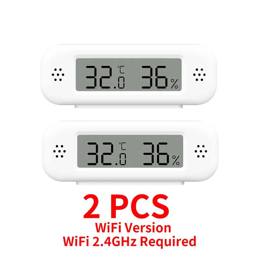 Tuya WiFi Zigbee 3.0 Temperature Humidity Sensor Hygrometer Thermometer App Remote Monitor Work With Yandex Alexa SmartLife